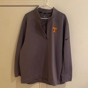 Tennessee VOLS Nike Golf Gray Quarter-Zip sweatshirt with Orange Power T. 3XL